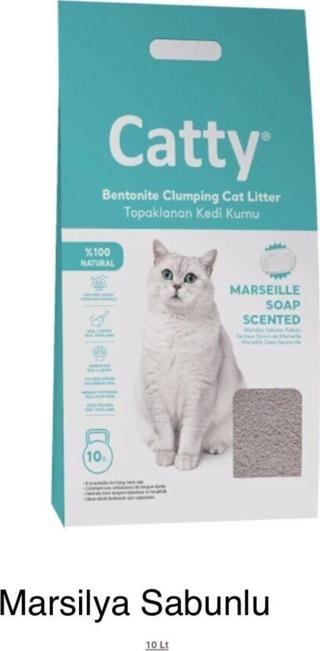 Catty Marsilya Sabun Kokulu Bentonit Topaklaşan Kedi Kumu 10Lt