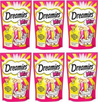 Dreamies Kedi Ödül Maması 60 Gr. X 6Adet Mix Peynirli Ve Sığırlı