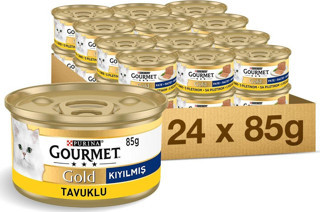 Gourmet Gold Kıyılmış Tavuklu Yaş Kedi Maması 85 Gr X 24 Adet