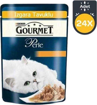 Gourmet Perle Izgara Tavuklu Kedi Konserve 85Gr X 26 Adet