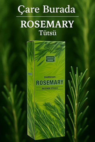 Çare Burada Darshan Incense - Rosemary 20'li Çubuk Tütsü (Biberiye)