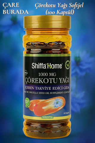 Shiffa Home Çörekotu Yağı Softjel 1000 mg (100 Softjel)