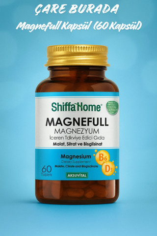 Çare Burada Magnezyum Kapsül (60 Kapsül) (Malat & Sitrat & Bisglisinat)