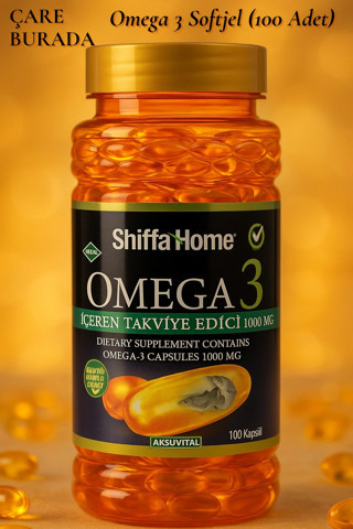 Çare Burada Omega 3 Softjel 1000 mg (100 Adet)