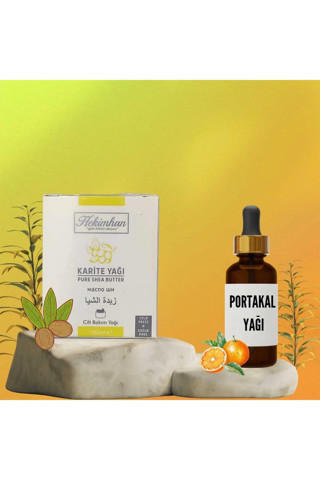Hekimhan Karite Cilt Bakım Yağı 100 ml + Portakal Yağı 20 ml