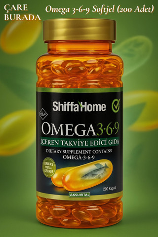 Çare Burada Omega 3-6-9 Softjel 1000 mg (200 Adet)