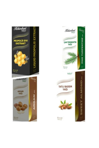 Propolis ml ,çam Terebentin 50 ml Argan 50 ml ve Tatlı Badem Yağı 50 ml
