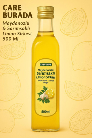 Çare Burada Maydanozlu & Sarımsaklı & Limon Sirkesi 500 ml