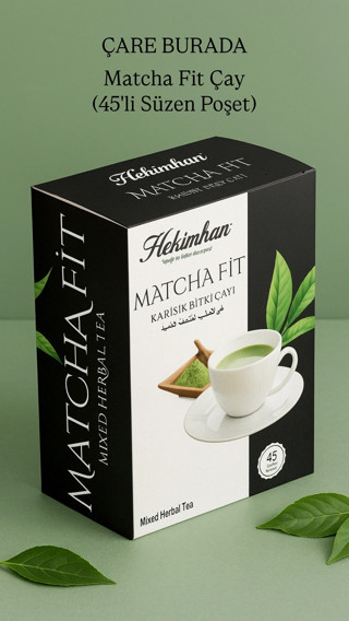 Çare Burada Matcha Fit Çay (45'li Süzen Poşet)