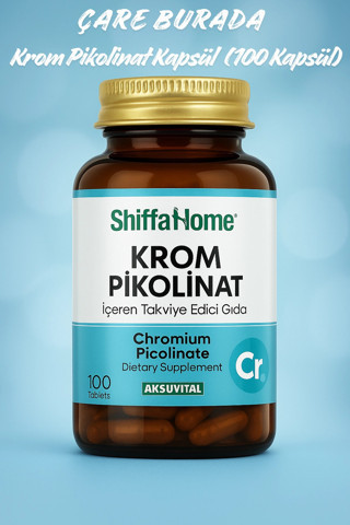 Çare Burada Krom Pikolinat (100 Kapsül)