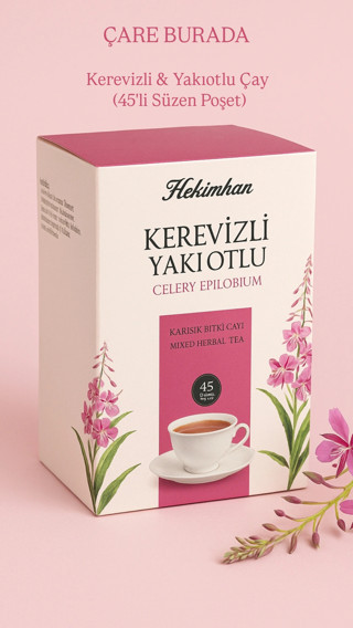Çare Burada Kerevizli & Yakıotlu Çay (45'li Süzen Poşet)