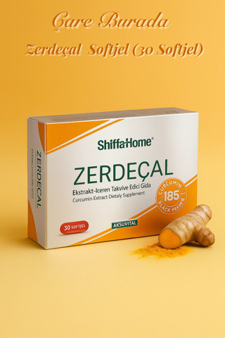 Çare Burada Zerdeçal Softjel (30 Softjel) 600 Kaşık= 1 Kapsül