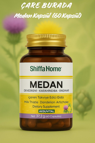 Medan Kapsül (Devedikeni & Karahindiba & Enginar) (60 Kapsül)