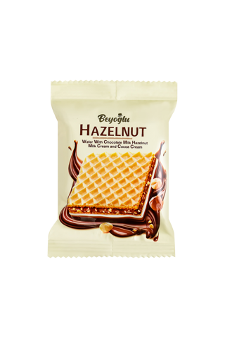 Hazelnut Altı Çikolata Kaplı Fındıklı Kare Gofret 30 Gr*24 Adet