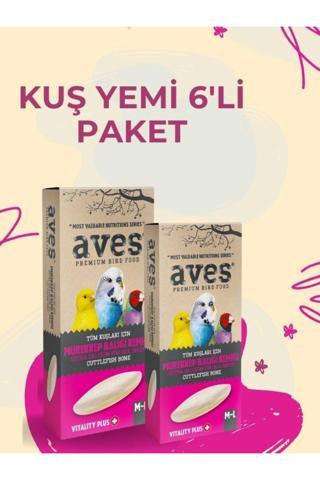 Aves Premium Kalamar Kemiği Küçük 6Lı Paket