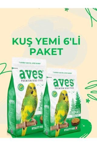 Aves Premium Muhabbet Kuşu Yemi 1000Gr 6Lı