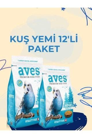 Aves Premium Muhabbet Kuşu Yemi 400Gr 12Li