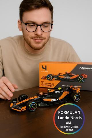 1:24 Bburago McLaren MCL38 Lando Norris #4 – Formula 1 Diecast Model Araba