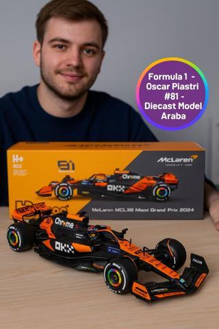 1:24 Bburago McLaren MCL38 Oscar Piastri #81 – Formula 1 Diecast Model Araba