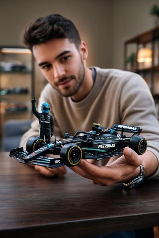 1:24 Mercedes AMG F1 W14 Diecast Model Araba George Russell 63 Pilot Figürlü Özel Seri