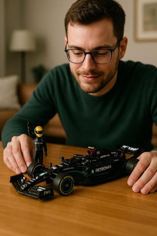 1:24 Mercedes AMG F1 W14 Diecast Model Araba Lewis Hamilton 44 Pilot Figürlü Özel Seri