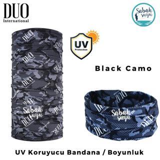 Duo UV Koruyucu Bandana / Boyunluk Black Camo