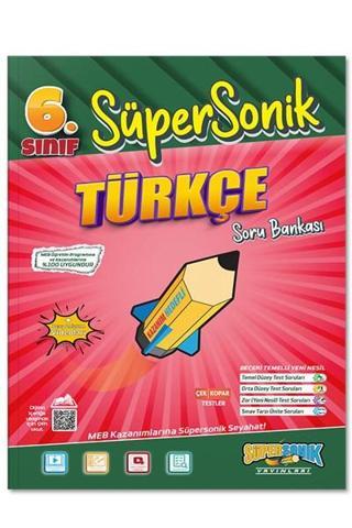 6. Sınıf Süpersonik Türkçe Soru Bankası - Süpersonik Yayınları - Tonguç Akademi