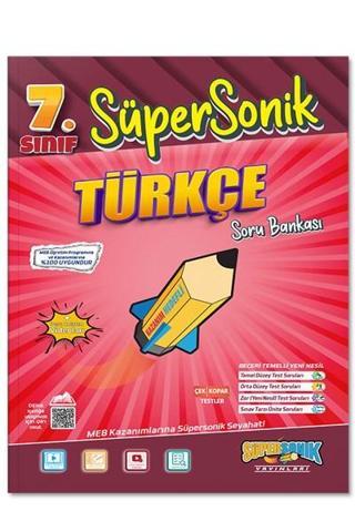 7. Sınıf Süpersonik Türkçe Soru Bankası - Süpersonik Yayınları - Tonguç Akademi