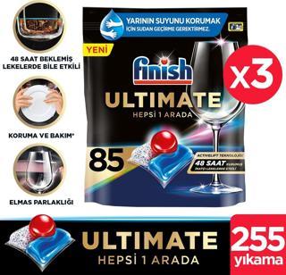 Finish Quantum Ultimate Bulaşık Makinesi Tableti 85'li 3 Adet