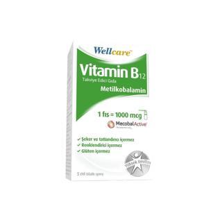 Vitamin B12 Takviye Edici Gıda Dilaltı Sprey 1000mcg 5ml