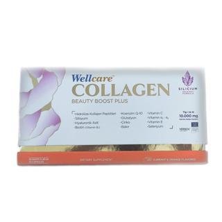 Wellcare Collagen Beauty Plus Frenk Üzümü Portakal Aromalı 30 x 40 ml Tüp