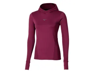 Active Warm Kadın Kapüşonlu Yarım Fermuarlı Rüzgarlık Bordo