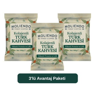 Moliendo Kolajenli Türk Kahvesi 100 g 3'lü Avantaj Paketi