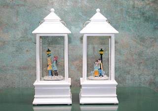 Kış Masalı Tasarımı Işıklı Müzikli Kar Küresi