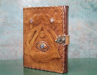 Taşlı Deri Defter Model 4