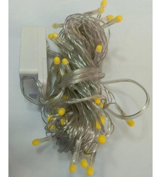 10m 100 Led Damla Uçlu Led Işık BEYAZ IŞIK Şeffaf Kablo