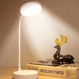 OLLEVRA Yuvarlak USBli Dokunmatik 3 Kademeli 360 Derece  Özel Göz Korumalı Led Lityum Masa Lambası