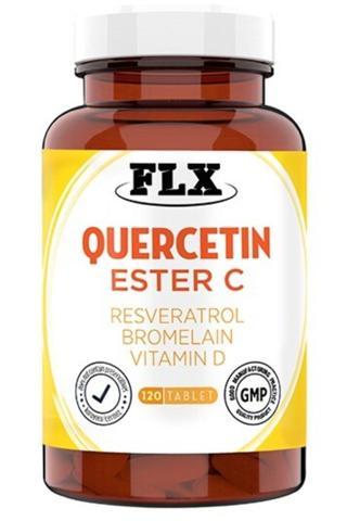 Flx 120 Tablet Quercetin Kuersetin Vitamin D Magnesium Ester C Vitaminini Complex