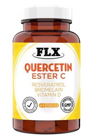 Flx 60 Tablet Quercetin Kuersetin Resveratrol Magnesium Ester C Vitaminini Complex