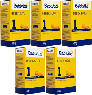 Bebivita Bebek Sütü 400GR No:1 (0-6 Ay) Doğumdan İtibaren (5 Li Set)
