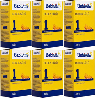Bebivita Bebek Sütü 400GR No:1 (0-6 Ay) Doğumdan İtibaren (6 Lı Set)