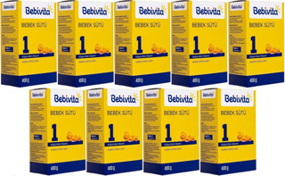 Bebivita Bebek Sütü 400GR No:1 (0-6 Ay) Doğumdan İtibaren (9 Lu Set)