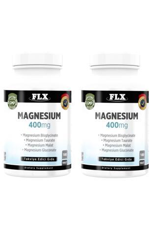 Flx Magnesium Magnezyum Bisglisinat Malat Taurat Glukonat 180 Tablet X 2 Kutu