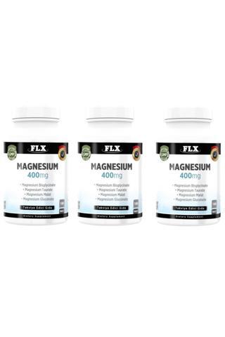 Flx Magnesium Magnezyum Bisglisinat Malat Taurat Glukonat 180 Tablet X 3 Kutu