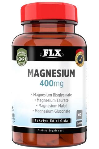 Flx Magnesium Magnezyum Bisglisinat Malat Taurat Glukonat 60 Tablet