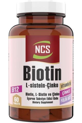 Ncs Biotin L-Sistin Vitamin B6 Folik Asit Vitamin B12 L Metiyonin 60 Tablet