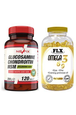 Nevfix Glucosamine Msm 120 Tablet & Flx Omega 3-6-9 90 Tablet