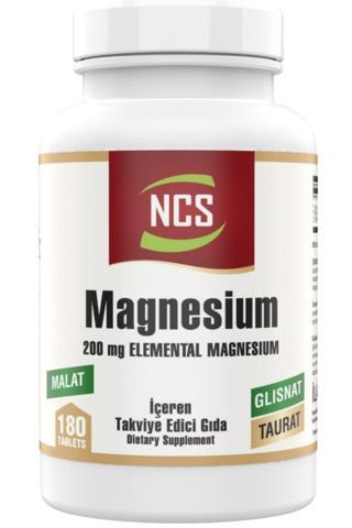 Ncs Magnesium Magnezyum Malat Glisinat Taurat 180 Tablet