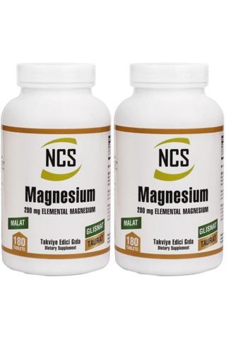 Ncs Magnezyum Bisglisinat 2 Kutu 360 Tablet Taurat200 Mg Magnesium