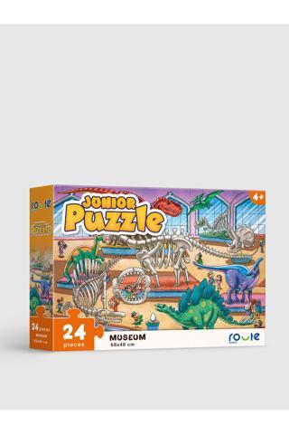 Route Eğitici Çocuk Kutu Oyunu Junıor Puzzle Museum 24 Parça Puzzle 4+ Yaş